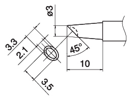 T12-BCM3 Shape-3BC Bevel with indent