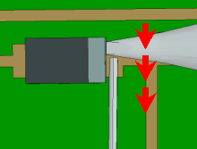 Soldering chip parts