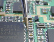 Soldering tiny chip parts