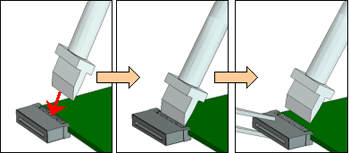 Soldering for thermal compression of flexible P.W.B., shield cases, connecter, etc.